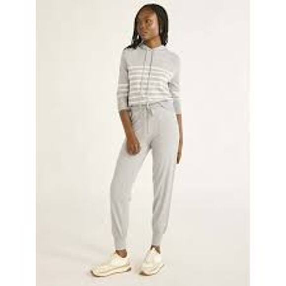 Free Assembly Pants - Free Assembly Womens Cozy Yarn Sweater Joggers 28” inseam Heather Grey Size 3X